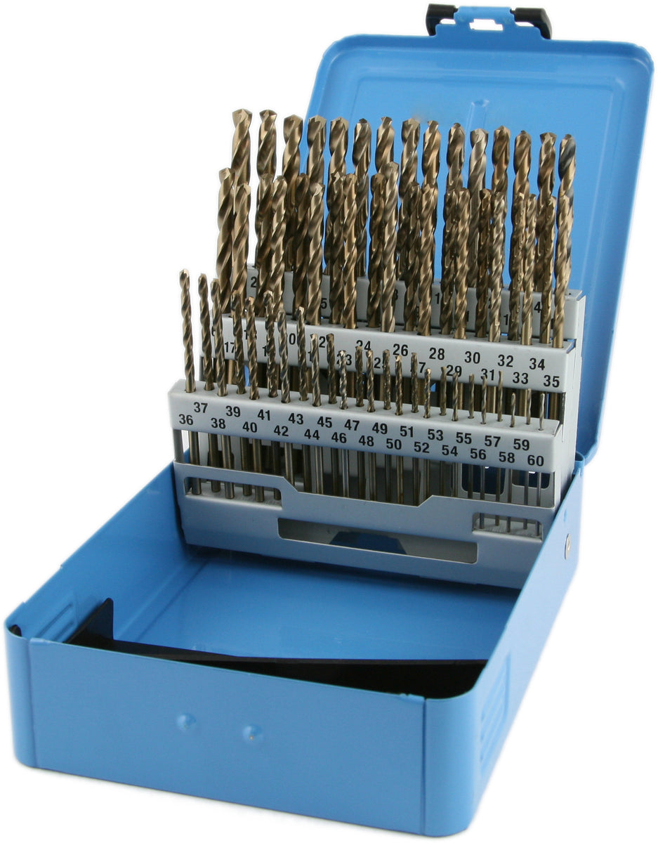 Titanium Drill Bit Set, 135 Deg, 17 pcs.